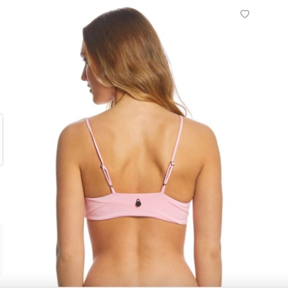 NEW Volcom Simply Seamless Italian Fabric Bikini in Pink Sz. S - Picture 4 of 6